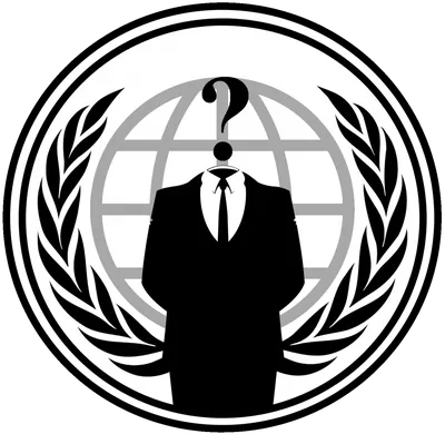 Логотип Anonymous (Анонимус) / Интернет / TopLogos.ru