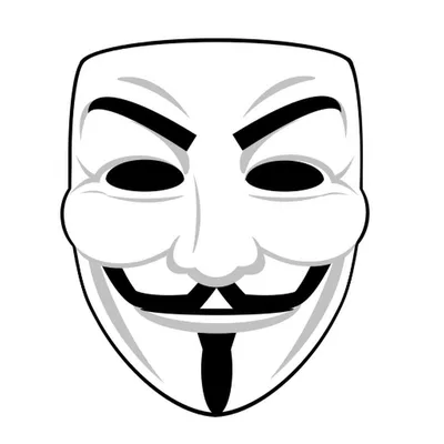 Купить Маска Анонимус, маска Гая Фокса, Гай Фокс, Анонимус Черная - SPirk.ru