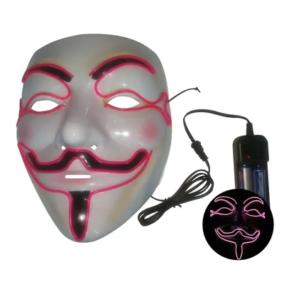 Маска Анонимуса золотая МКИ018 - купить в интернет-магазине RockBunker.ru