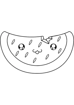 Раскраска Арбузы | Раскраски ягоды и фрукты для детей распечатать, скачать