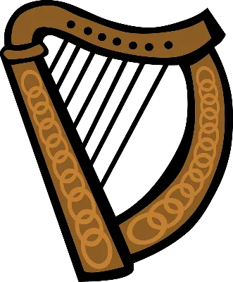 Кельтская арфа, арфа, струнный инструмент, арфа Аполлона, еврейская арфа  png | Klipartz