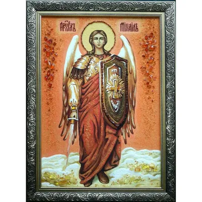Икона Святой Архангел Михаил, фряжский стиль на заказ в мастерской  \"Палехский иконостас\"
