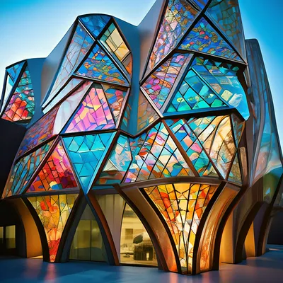 Архитектура будущего, фасад городского…» — создано в Шедевруме