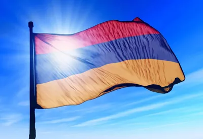 Виниловая наклейка \"Флаг Армении\"