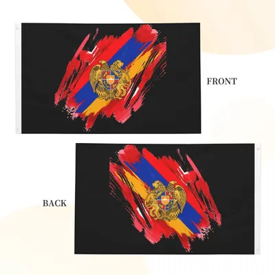 Коллекция Армянского Абстрактного Флага Цветовое Знамя Армении — стоковая  векторная графика и другие изображения на тему Флаг Армении - iStock