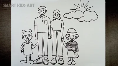 Family Drawing PNG Transparent Images Free Download | Vector Files | Pngtree