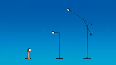 Artemide adds to cordless lighting trend with pair of portable lamps