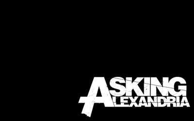 Скачать обои metal, logo, black, metalcore, asking alexandria, раздел  музыка в разрешении 1600x900