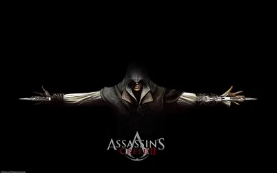 Обои на рабочий стол Группа ассасинов из разных эпох в Анимусе из серии игр  Assassins Creed - Assassins Creed / Assassin's Creed Brotherhood /  Assassin's Creed III / Assassin's Creed IV Black