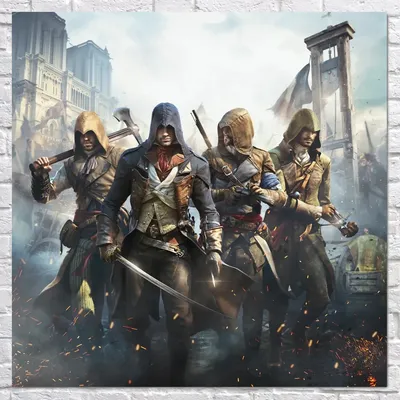 Плакат \"Кредо ассасина: Единство, Assassin's Creed: Unity\", 60×60см  (ID#1618454568), цена: 290 ₴, купить на Prom.ua