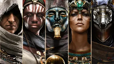 Download Assassin's Creed Origins Characters, Assassins, Creed, Origins,  Characters Wallpaper in 1920x1080 Resolution