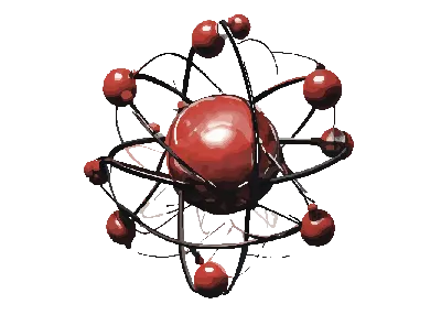 Chemistry Clipart-atom cartoon icon style clip art