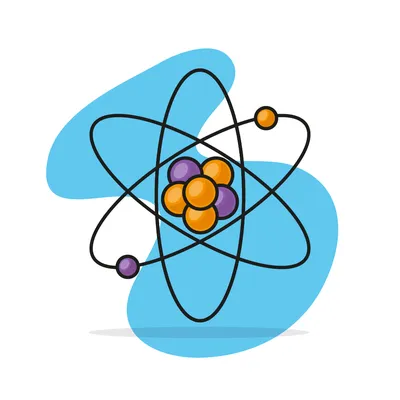 Модель Атома На Черном Фоне. 3D Иллюстрации Фотография, картинки,  изображения и сток-фотография без роялти. Image 53887076