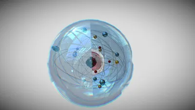 Очень упрощенная модель атома 3D Модель $9 - .obj .fbx .blend .unknown -  Free3D