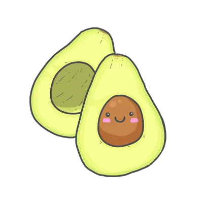 Рисунки авокадо для срисовки милые - 62 фото