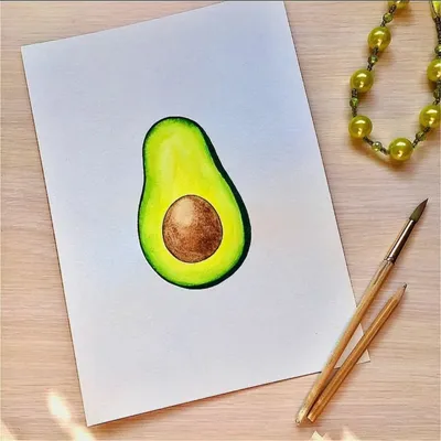Авокадо прикольные рисунки - 71 фото