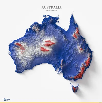 AUSTRALIA □^VISUAL / Австралия :: рельеф :: карта :: страны / смешные  картинки и другие приколы: комиксы, гиф анимация, видео, лучший  интеллектуальный юмор.