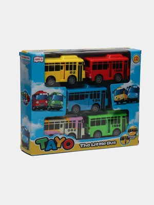 Тайо особый игрушечный набор \"маленький автобус - друзья\" сет 7. Набор из  4-х игрушек (Нана, Рио, Лолли и Лари) - Mир Kорейских Tоваров