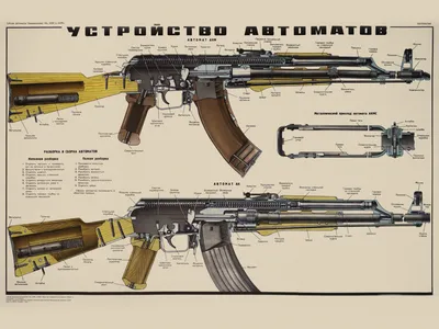 Купить постер (плакат) Устройство Автоматов на стену для интерьера