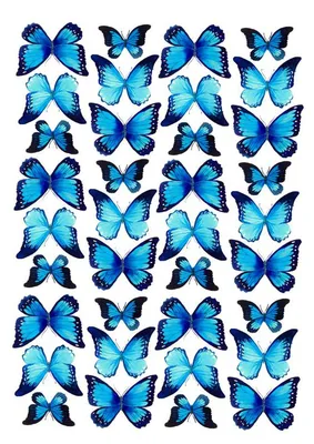 Вафельная картинка Бабочки 17 купить