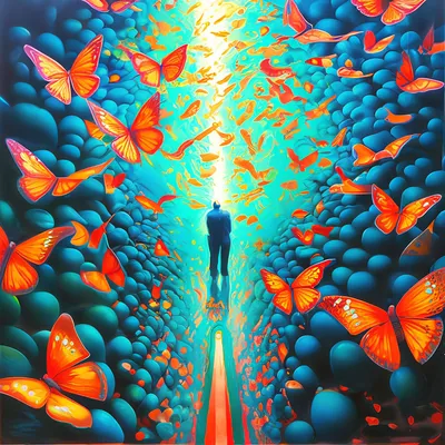 Бабочки в животе» — создано в Шедевруме