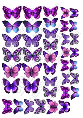 3D Бабочки черные