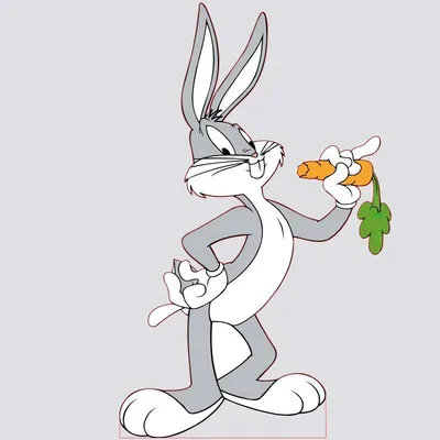 Ростовая фигура Багз Банни (Bugs Bunny) 1000х1600 мм - купить по выгодной  цене | Магазин шаблонов Принт100