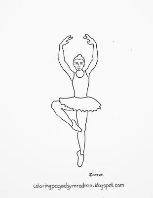 Балерина простой рисунок - 67 фото