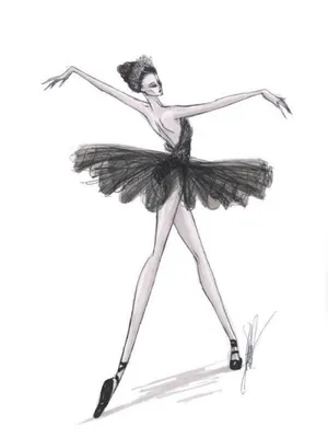 Рисунки для срисовки девушки | Ballet illustration, Fashion artwork, Swan  drawing