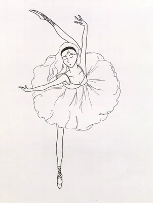 Рисунки для срисовки в скетчбук балерина (15 фото) 🔥 Прикольные картинки и  юмор