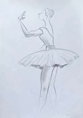 Рисунки балерин для срисовки карандашом