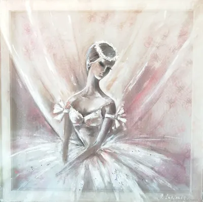Картина маслом \"Балерина. Завязывающая пуанту\", вольная копия картины  Стефана Пена (Stephen Pan) 50x60 KI190602 купить в Москве