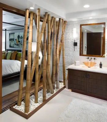 Бамбук в интерьере: фото и идеи — декоративный бамбук в интерьере квартиры  и дома | Houzz Россия