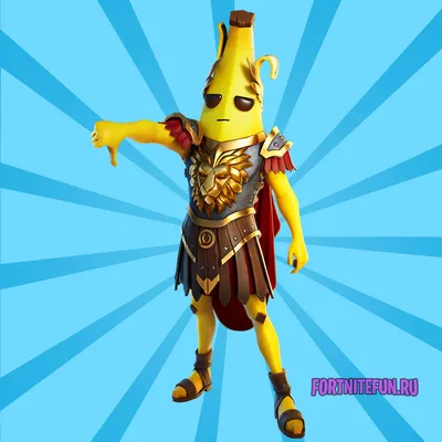 Ea sports banana peely character from fortnite on Craiyon