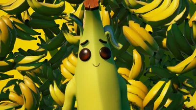 Rotten banana fortnite character for halloween on Craiyon