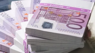 Банкноты Евро Фон Европейский Бумажные Деньги Фон 100 200 500 стоковое фото  ©tupungato 457898320