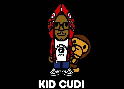 Download Kid Cudi BAPE Logo Wallpaper | Wallpapers.com