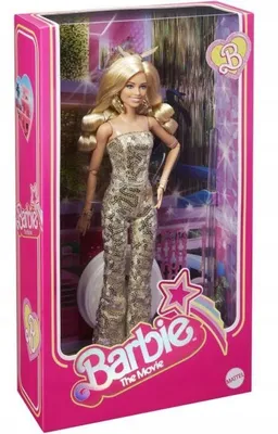 Кукла Barbie Mattel THE MOVIE DOLL Кинокукла в золотом комбинезоне HPJ99  купить в Москве | Доставка по России.