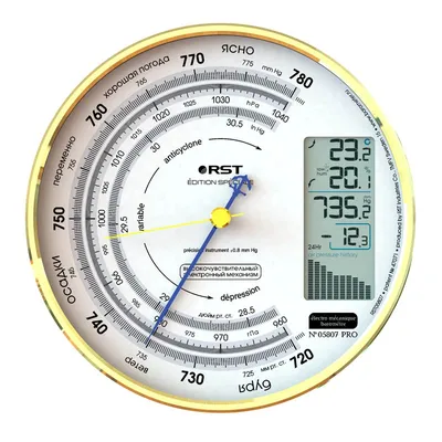 Электромеханический барометр - метеостанцию RST05807 купить в официальном  интернет-магазине Метеостанции RST