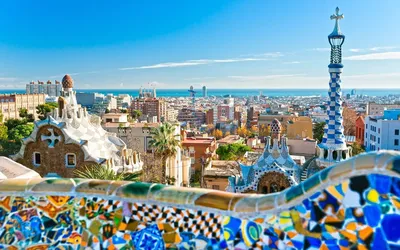 Обои Города Барселона (Испания), обои для рабочего стола, фотографии города,  барселона , испания, облака, здания, улицы Обои для рабочего стола, скачать  обои картинки заставки на рабочий стол.