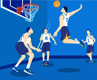 Баскетбол спортивный дизайн вектор на белом фоне | Премиум векторы