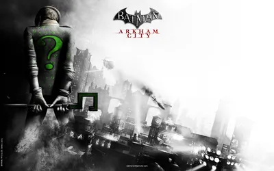 Batman: Arkham City - Riddler (Загадочник) обои, скачать картинки на  рабочий стол риддлер, загадочник, зеленый, знак вопроса, фото бесплатно