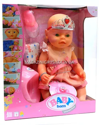 Интерактивная кукла Baby Born (беби бон). Пупс аналог с одеждой и  аксессуарами 9 функций беби борн BL018B-S (ID#578518023), цена: 624 ₴,  купить на Prom.ua