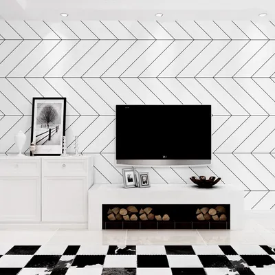 Бело-черные простые современные обои для домашнего декора, полосатые обои,  водонепроницаемая пленка для гостиной, спальни, кухни, общежития |  AliExpress