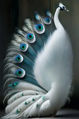 Большая модель белого павлина из полиэтилена и пуха красивый кукольный  Павлин подарок около 120 см 0494 | AliExpress