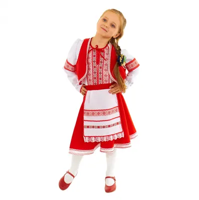 Купить народный костюм \"белорусский для девочки\" м392 по цене 3 000 ₽ в  Москве