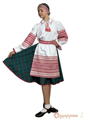 Костюм национальный на девочку Белорусский - Сударушка