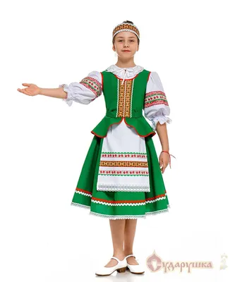 Белорусский костюм для девочки - детский танцевальный костюм