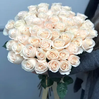 Белые розы - создать букет | KvětinyOnline
