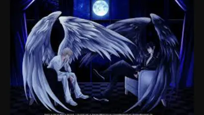 Картина «Черный и белый ангел», Семеко И.В., 3 400.00 руб, купить с  доставкой по Беларуси